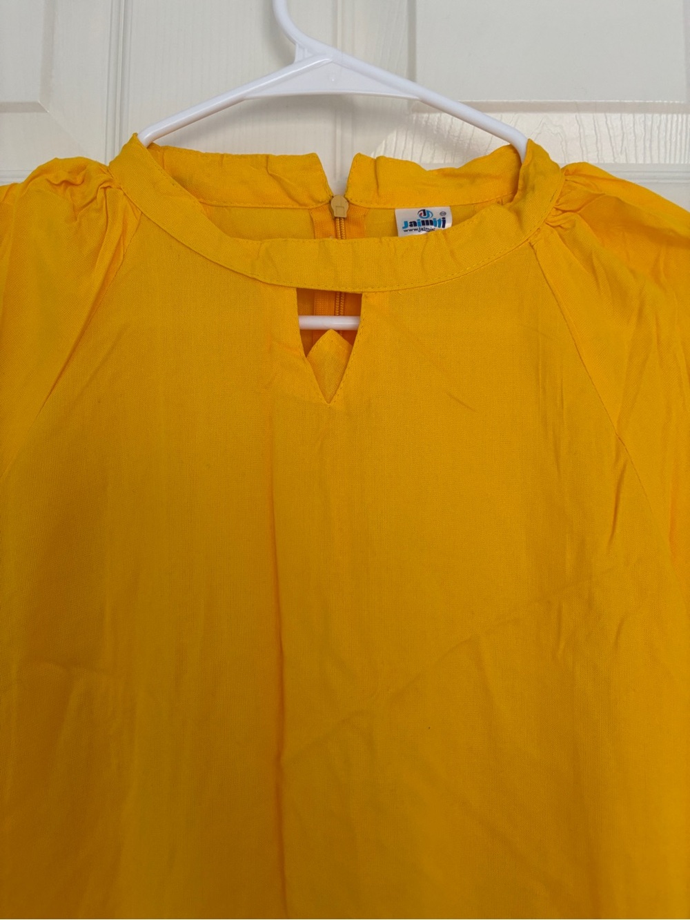 Mustard Yellow Ruffle One Piece Dress - Picture 2 of 3